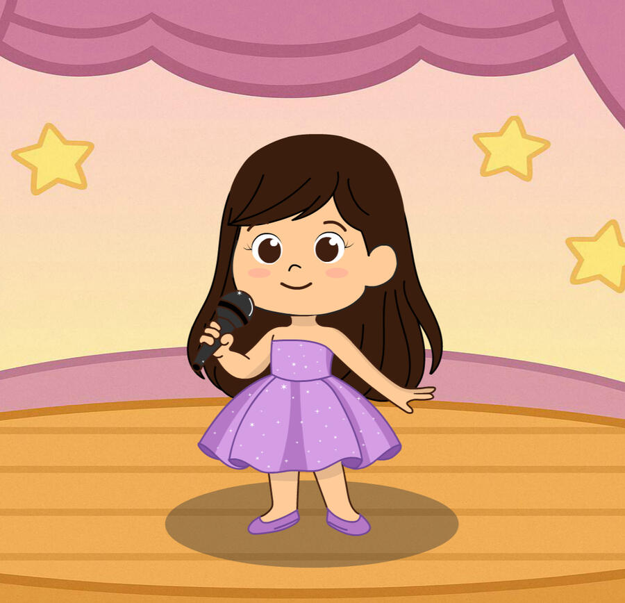 Belle é uma estrela em crescimento: ama dançar, cantar e sonhar alto! Ela é sensível, criativa e vive no mundo da imaginação. Com Belle, a magia da música está sempre presente!